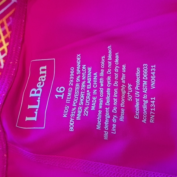 L.L. Bean girls size 16 swim skort size 16 - Picture 5 of 6